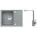 ALVEUS Set INTERMEZZO 30 dřez 620x480 mm + baterie AFRA, beton