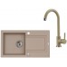 ALVEUS Set FALCON 30 dřez 780x435 mm + baterie AM 120, béžová