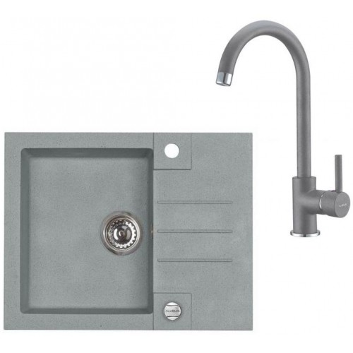 ALVEUS Set ROCK 30 dřez 595x475 mm + baterie AM 120, beton