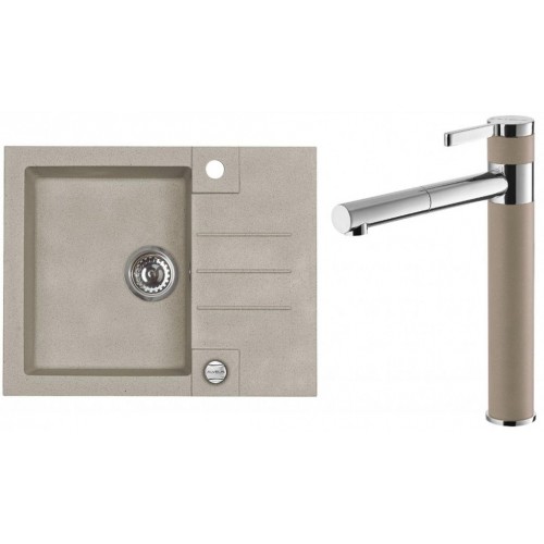 ALVEUS Set ROCK 30 dřez 595x475 mm + baterie ZINA, Pebble 02 ALVEUS Set ROCK 30 dřez 595x475 mm + baterie ZINA, Pebble 02