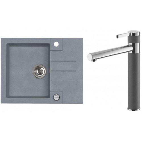 ALVEUS Set ROCK 30 dřez 595x475 mm + baterie ZINA, Steel 04 ALVEUS Set ROCK 30 dřez 595x475 mm + baterie ZINA, Steel 04