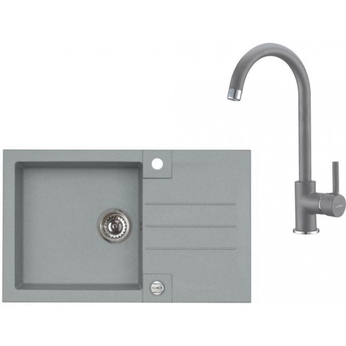 ALVEUS Set ROCK 130 dřez 780x480 mm + baterie AM 120, beton