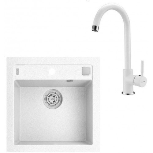 ALVEUS Set FORMIC 20 dřez 520x510 mm + baterie AM 120, bílá