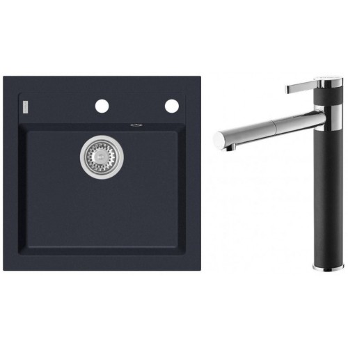 ALVEUS Set FORMIC 20 dřez 520x510 mm + baterie ZINA, Twilight 05
