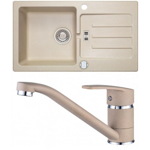 ALVEUS Set VICTORIA 30 dřez 780x435 mm + baterie NINA, béžová ALVEUS Set VICTORIA 30 dřez 780x435 mm + baterie NINA, béžová
