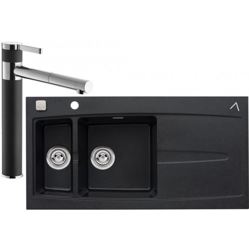 ALVEUS set dřez Apelles twilight + baterie Zina twilight