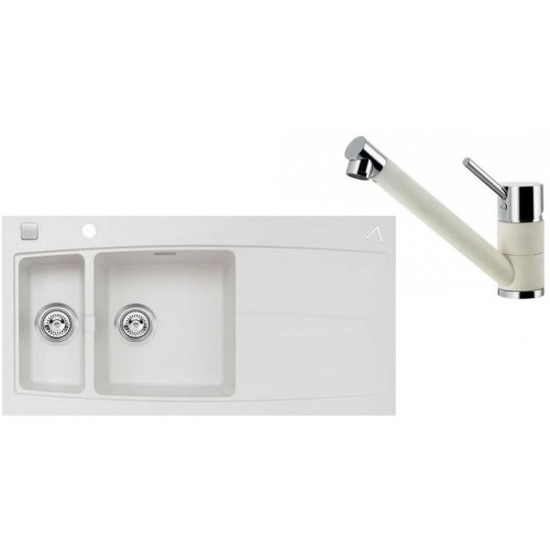 ALVEUS Set dřez Apelles 70 pearl + baterie AM 110-R pearl ALVEUS Set dřez Apelles 70 pearl + baterie AM 110-R pearl