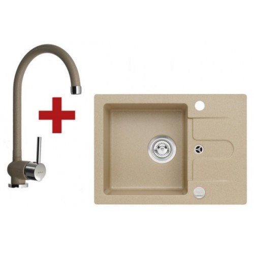 ALVEUS set dřez granitový Cortina 10 béžový + baterie AM80 béžová ALVEUS set dřez granitový Cortina 10 béžový + baterie AM80 béžová