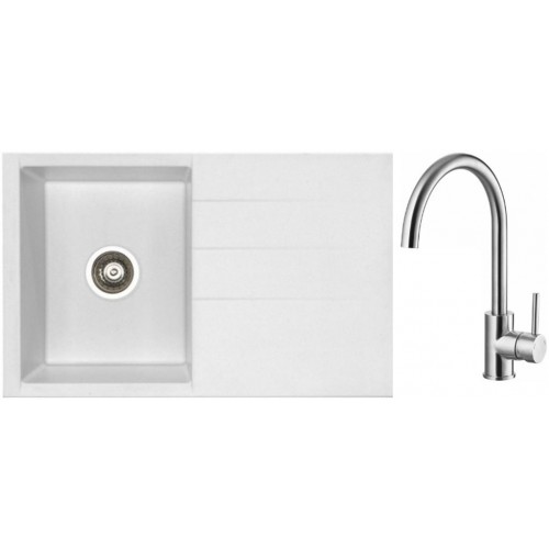 ALVEUS Set dřez Cubo 30 arctic + baterie Elza kartáčovaná nerez ALVEUS Set dřez Cubo 30 arctic + baterie Elza kartáčovaná nerez