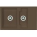 ALVEUS Cubo 40 dřez Algranit, 780 x 500 mm, espresso 1088556