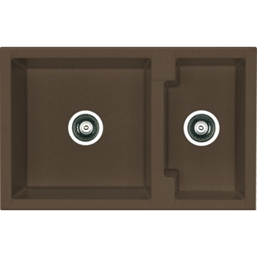 ALVEUS Cubo 50 dřez Algranit, 780 x 500 mm, espresso 1088560 ALVEUS Cubo 50 dřez Algranit, 780 x 500 mm, espresso 1088560