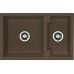 ALVEUS Cubo 50 dřez Algranit, 780 x 500 mm, espresso 1088560