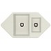 ALVEUS Cubo 80 dřez Algranit, 952 x 500 mm, cream 1088569