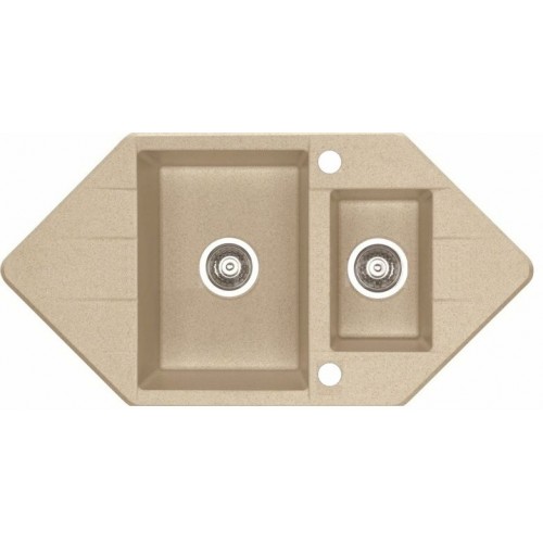 ALVEUS Cubo 80 dřez Algranit, 952 x 500 mm, beige 10547721