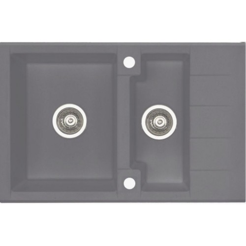 ALVEUS Cubo 40 dřez Algranit, 780 x 500 mm, metalic anthrazit 1054731