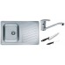 ALVEUS Set dřez Elegant 30 nerez + baterie Milena chrom + 2 nože Fiskars ZDARMA