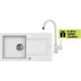 ALVEUS set dřez Falcon 30 white + baterie AM 120 white + dárek
