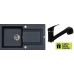 ALVEUS set dřez Falcon 30 black + baterie AM 20 black + dárek