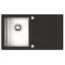 ALVEUS KARAT 10 kuchyňský dřez nerez/sklo, 860 x 500 mm, levý, černá 1102770