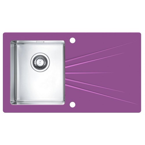 ALVEUS Karat 10 kuchyňský dřez nerez/sklo, 860 x 500 mm, fialová Karat10/fialova ALVEUS Karat 10 kuchyňský dřez nerez/sklo, 860 x 500 mm, fialová Karat10/fialova