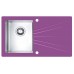 ALVEUS Karat 10 kuchyňský dřez nerez/sklo, 860 x 500 mm, fialová Karat10/fialova