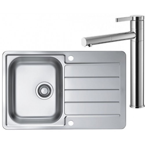 ALVEUS Set dřez Line 80 Maxim nerez + baterie Zina chrom ALVEUS Set dřez Line 80 Maxim nerez + baterie Zina chrom