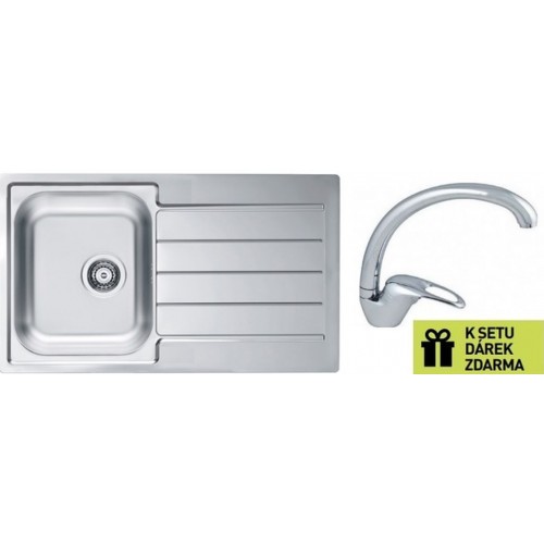 ALVEUS Set dřez Line 20 nerez + baterie Diana chrom + dárek