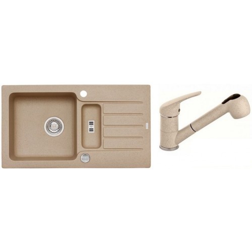 ALVEUS Set NIAGARA 70 dřez 780x435 mm + baterie AM 20, béžová ALVEUS Set NIAGARA 70 dřez 780x435 mm + baterie AM 20, béžová