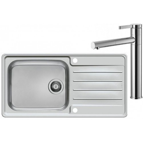 ALVEUS Set dřez Praktik 100 Maxim nerez + baterie Zina chrom ALVEUS Set dřez Praktik 100 Maxim nerez + baterie Zina chrom