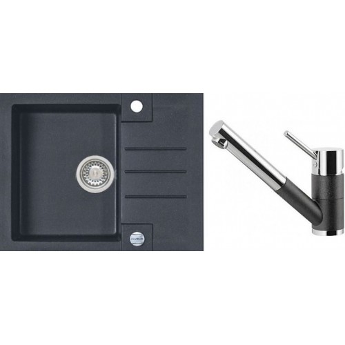 ALVEUS Set dřez Rock 30 twilight + baterie AM 100-P twilight