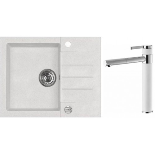 ALVEUS Set dřez Rock 30 pearl + baterie Zina pearl ALVEUS Set dřez Rock 30 pearl + baterie Zina pearl