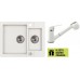 ALVEUS set dřez Rock 80 white + baterie AM 20 white + dárek