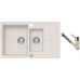 ALVEUS set dřez Rock 70 pearl + baterie AM 100-P pearl