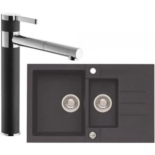 ALVEUS set dřez Rock 70 twilight + baterie Zina twilight