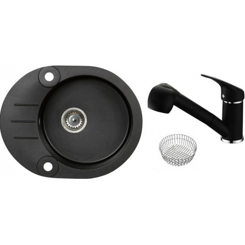 ALVEUS set dřez Roll 40 black + baterie Bora Bora black + odkapávací košík Zdarma ALVEUS set dřez Roll 40 black + baterie Bora Bora black + odkapávací košík Zdarma