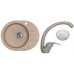 ALVEUS set dřez Roll 40 beige + baterie Diana beige + odkapávací košík Zdarma