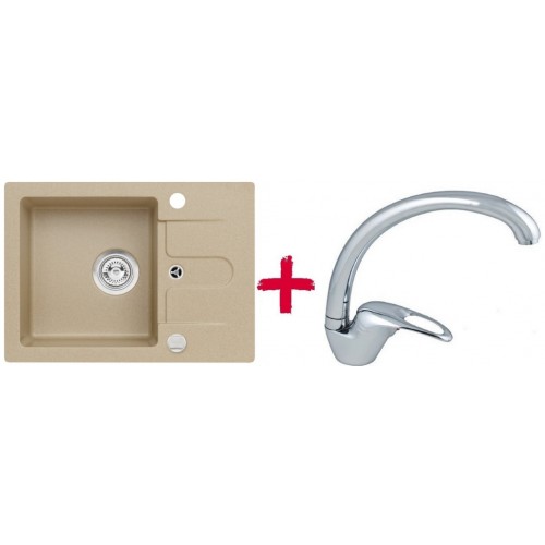 ALVEUS set dřez granitový Cortina 10 béžový + baterie Diana SAT ALVEUS set dřez granitový Cortina 10 béžový + baterie Diana SAT