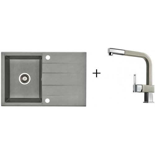 ALVEUS set dřez Cubo 30 + baterie AM 60 - P, latte ALVEUS set dřez Cubo 30 + baterie AM 60 - P, latte