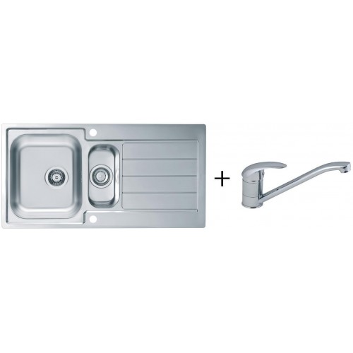 ALVEUS set dřez Line 10 nerez + baterie Milena, SAT