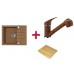 ALVEUS set dřez Rock 30 brown + krájecí deska + baterie Bora Bora brown