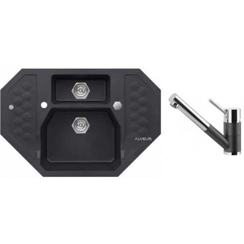 ALVEUS Set dřez Sensual 60 twilight + baterie AM 100-P twilight