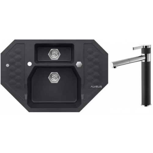 ALVEUS Set dřez Sensual 60 twilight + baterie Zina twilight