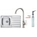 ALVEUS set dřez Zoom 20 dekor + baterie Slim chrom + dávkovač zdarma