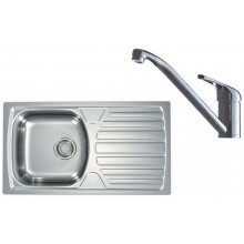ALVEUS Set BASIC 170 dřez nerezový 780x435 mm + baterie RIVIERA X chrom