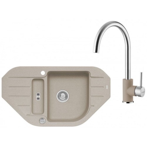 ALVEUS Set NIAGARA 60 dřez 900x500 mm + baterie ELZA, pebble