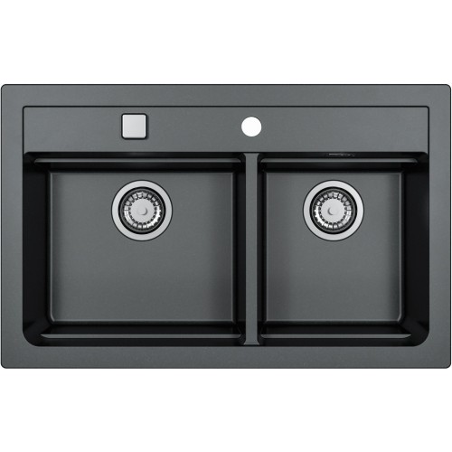 ALVEUS ATROX 50 kuchyňský dřez granitový, 790 x 500 mm, black 1132002