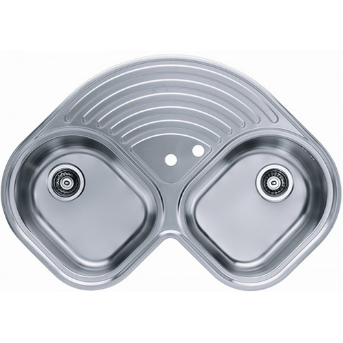 ALVEUS Futur 70 kuchyňský dřez rohový, 830 x 830 mm, satin 1009369