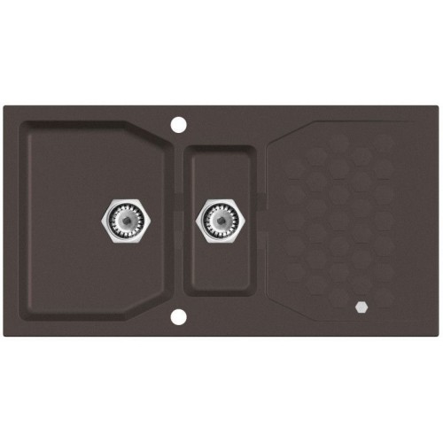 ALVEUS SENSUAL 70 kuchyňský dřez granitový, 980 x 520 mm, chocolate 03