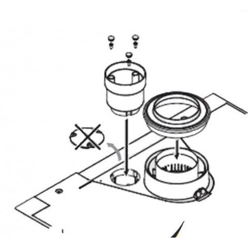 ARISTON Adaptér redukovaný pro dělený odtah spalin pr. 80/80 3123574