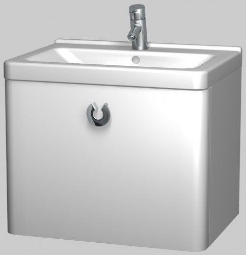INTEDOOR ARKADE spodní koupelnová skříňka s keramickým umyvadlem AK65RG/H1511